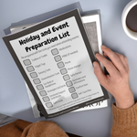 Holiday and Event Preparation List Template