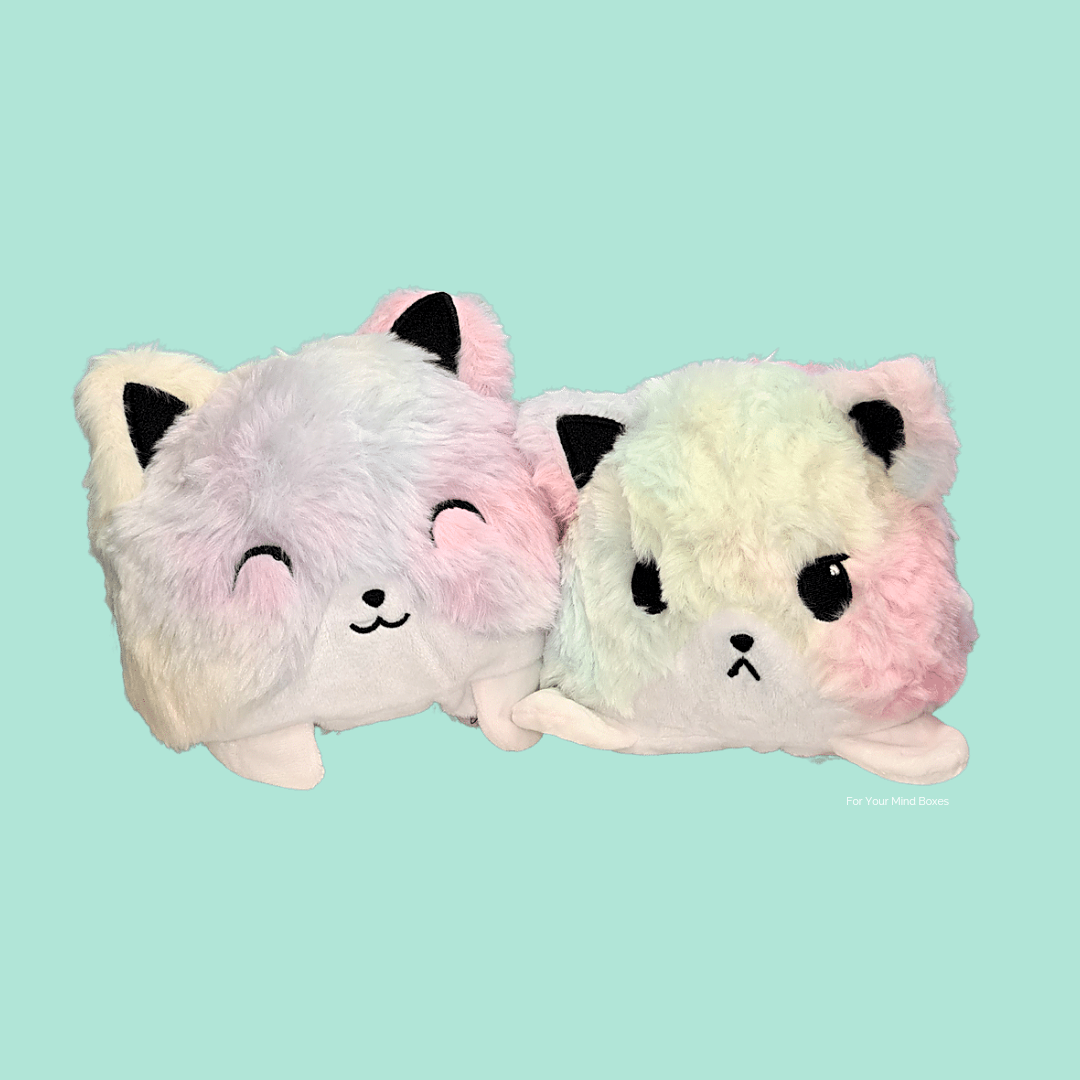 Cat Reversible Mood Plush For Your Mind Boxes